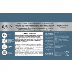 Peinture meuble et boiserie Effet chaulé LIBERON bleu du nord Chaulé mat 250 ml - LIBERON