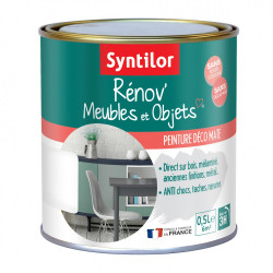 Peinture meuble et boiserie Rénov SYNTILOR blanc mat 0.5 l de marque SYNTILOR, référence: B6010600