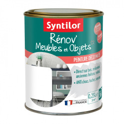 Peinture meuble et boiserie Rénov SYNTILOR blanc mat 250 ml de marque SYNTILOR, référence: B6010700