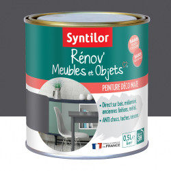 Peinture meuble et boiserie Rénov' SYNTILOR gris design mat 0.5 l de marque SYNTILOR, référence: B6011200