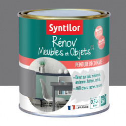 Peinture meuble et boiserie Rénov' SYNTILOR gris urbain mat 0.5 l de marque SYNTILOR, référence: B6011600