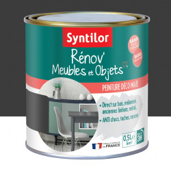 Peinture meuble et boiserie Rénov' SYNTILOR noir mat 0.5 l de marque SYNTILOR, référence: B6012200