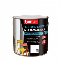 Peinture multimatériau extérieur SYNTILOR blanc satiné 2 l de marque SYNTILOR, référence: B6017300