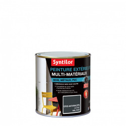 Peinture multimatériau extérieur SYNTILOR gris anthracite satiné 0.5 l - SYNTILOR