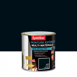 Peinture multimatériau extérieur SYNTILOR noir satiné 0.5 l de marque SYNTILOR, référence: B6018200