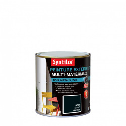 Peinture multimatériau extérieur SYNTILOR noir satiné 0.5 l - SYNTILOR