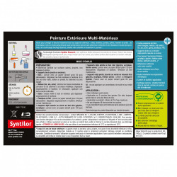Peinture multimatériau extérieur SYNTILOR taupe satiné 0.5 l - SYNTILOR