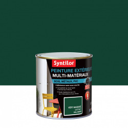 Peinture multimatériau extérieur SYNTILOR vert basque satiné 0.5 l - SYNTILOR