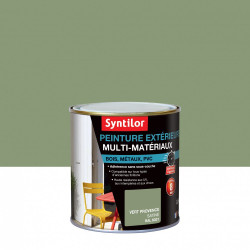 Peinture multimatériau extérieur SYNTILOR vert provence satiné 0.5 l de marque SYNTILOR, référence: B6019000