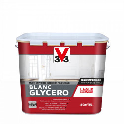 Peinture multisupport V33 Glycéro blanc brillant, 5 l - V33