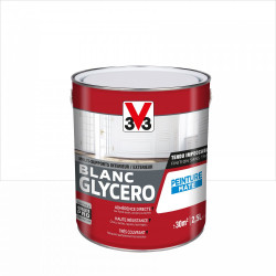 Peinture multisupport V33 Glycéro blanc mat, 2.5 l - V33