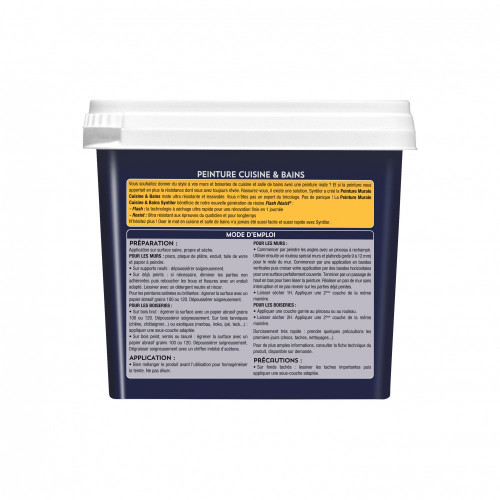 Peinture mur Cuisine et bains SYNTILOR bleu canard mat 0.75 l - SYNTILOR