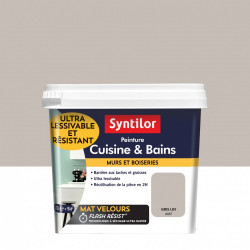 Peinture mur Cuisine et bains SYNTILOR gris lin mat 0.75 l de marque SYNTILOR, référence: B6023900