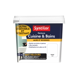 Peinture mur SYNTILOR blanc mat 0.75 l - SYNTILOR