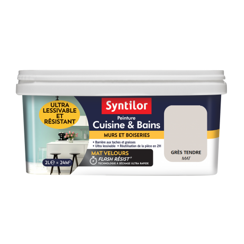 Peinture mur SYNTILOR grès tendre mat 2 l - SYNTILOR
