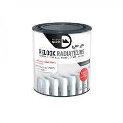 Peinture Relook radiateurs MAISON DECO blanc satiné 0.5 l - MAISON DECO