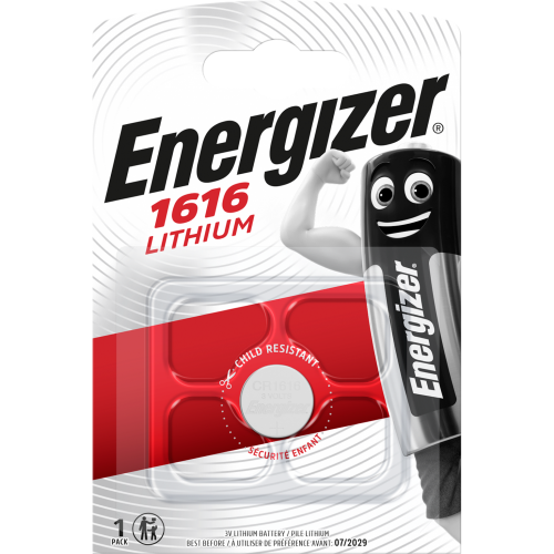 Pile bouton CR1616  lithium 3V ENERGIZER - ENERGIZER