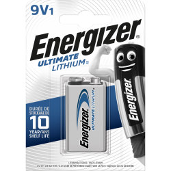 Pile lithium 9 v, 1.5 V, ENERGIZER de marque ENERGIZER, référence: B6042900