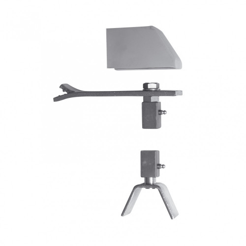 Pivot et crapaudine acier galvanisé, H.330 x L.220 x P.50 mm - AFBAT