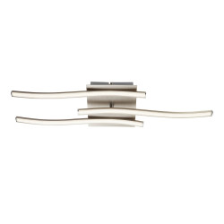 Plafonnier design led intégrée Symphonie métal acier brossé, 3 x 5 W EGLO - Eglo