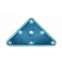 Plaque de montage triangulaire métal à visser, H.120 x l.70 mm - HETTICH