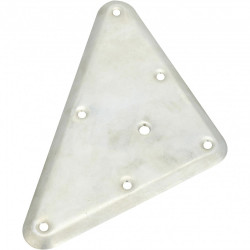 Plaque de montage triangulaire métal à visser, H.221 x l.126 mm - HETTICH
