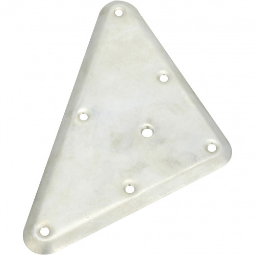 Plaque de montage triangulaire métal à visser, H.221 x l.126 mm - HETTICH