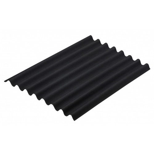 Plaque lisse bitume noir intense l.0.76 x L.1 m ONDULINE - ONDULINE