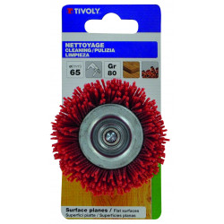 Polybrosse rouge pour bois TIVOLY, Diam.65 mm - TIVOLY