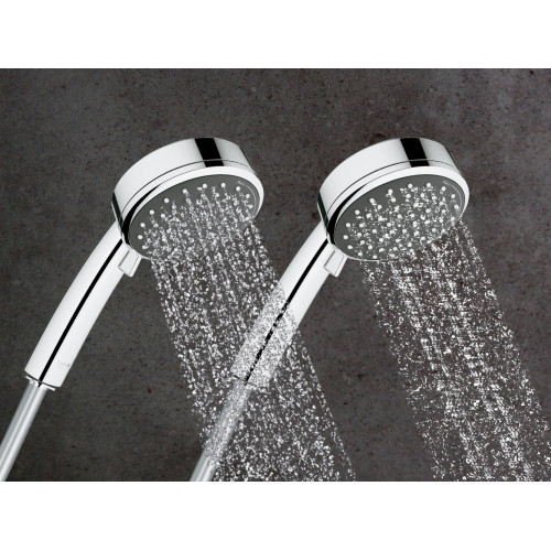 Pommeau de douche 1 jet, flexible et support, GROHE Vitalio - GROHE