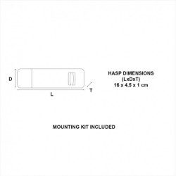 Porte-cadenas MASTER LOCK acier cémenté, 160 mm - MASTER LOCK