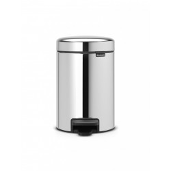 Poubelle de salle de bains 3 l brilliant steel BRABANTIA Pedal bin newicon 3l de marque BRABANTIA, référence: B6057200