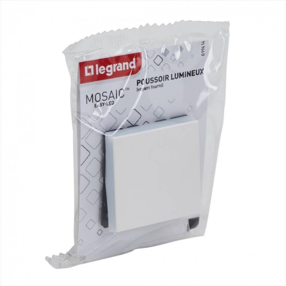 LEGRAND - Mosaic poussoir 6A blanc complet pas cher