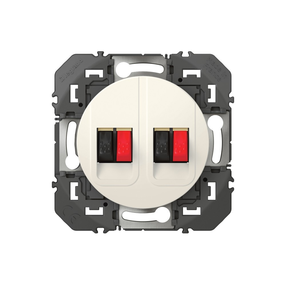 Prise double haut parleur Legrand Dooxie carrée - vue 2