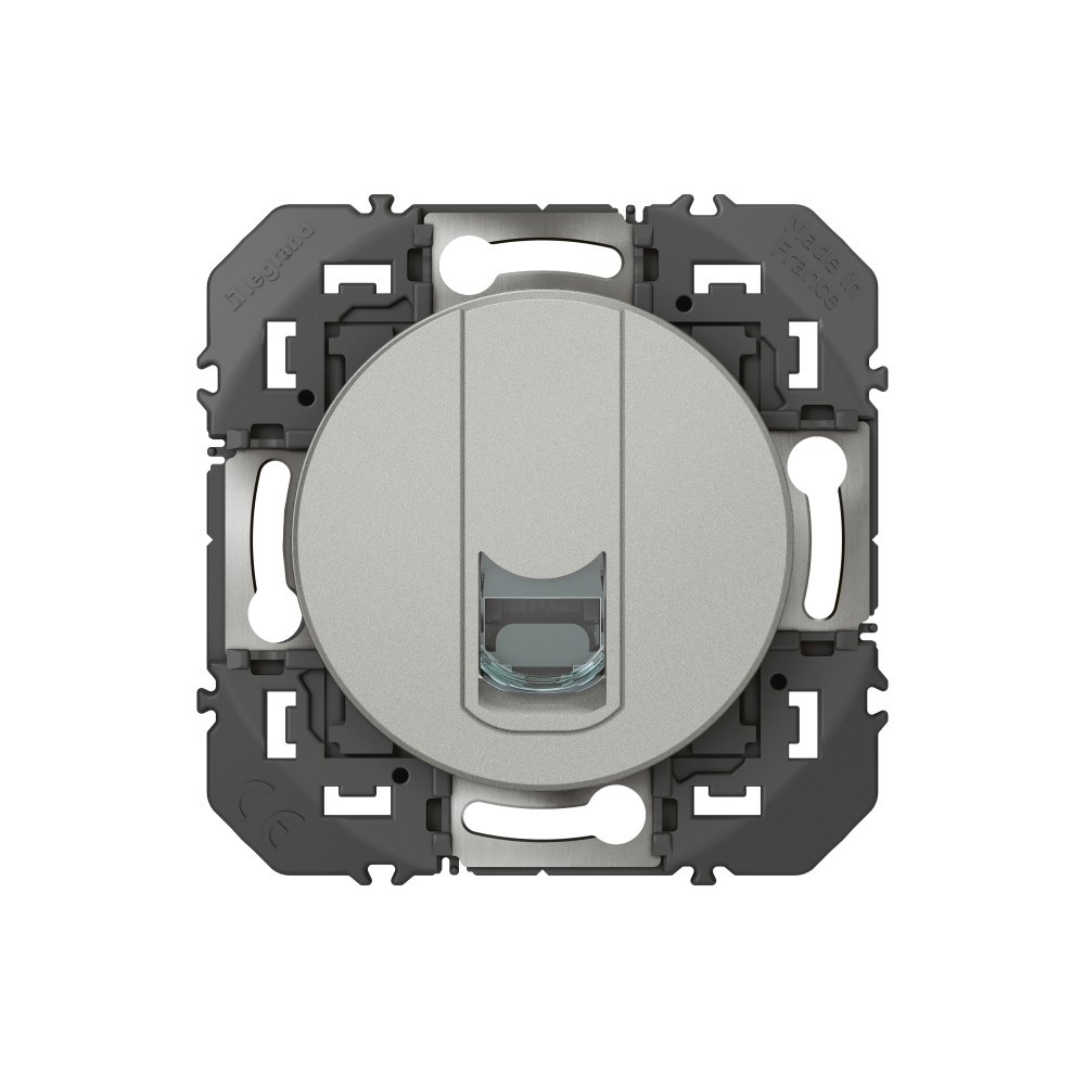 Prise rj45 Dooxie, LEGRAND, aluminium