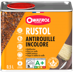 Protection antirouille extérieur / intérieur Rustol OWATROL, incolore, 0.5 l - OWATROL