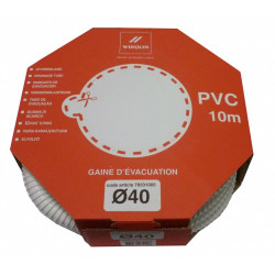 Raccord souple en PVC spiralé Diam.40 mm WIRQUIN de marque WIRQUIN, référence: B6067500