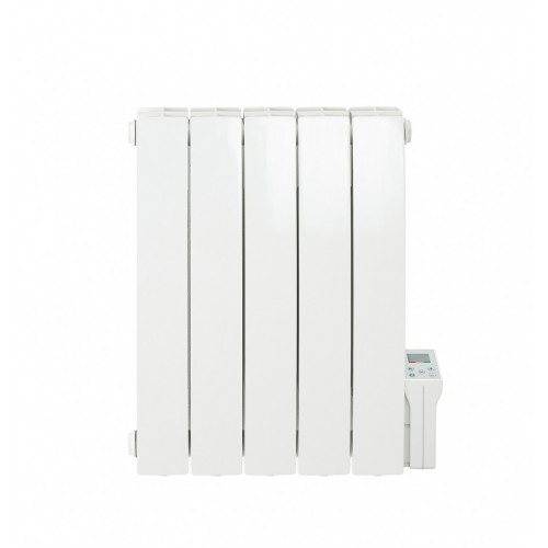 Radiateur électrique à inertie fluide 900 W DELTACALOR Telica cintré horizontal - DELTACALOR