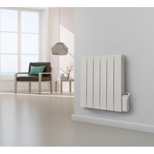 Radiateur électrique à inertie sèche 1500 W DELTACALOR Cubo horizontal blanc - DELTACALOR