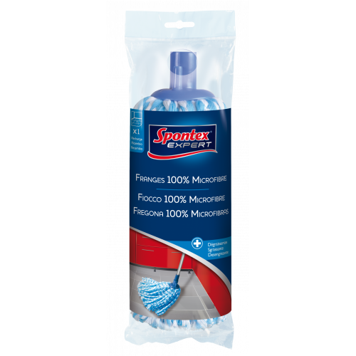 Recharge balai à franges 100% SPONTEX EXPERT microfibre - SPONTEX EXPERT