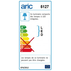 Réglette Bart, LED intégrée 1 x 8.5 W L.75 cm ARIC - ARIC