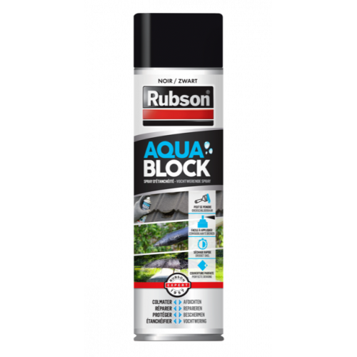 Revêtement d'étanchéité Rubson aquablock noir spray 0.3L - RUBSON