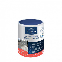 Revêtement d'étanchéité sol extérieur, RIPOLIN Terrasse et balcon gris 0,75 L - RIPOLIN