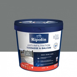 Revêtement d'étanchéité sol extérieur, RIPOLIN Terrasse et balcon gris 5 L de marque RIPOLIN, référence: B6080900