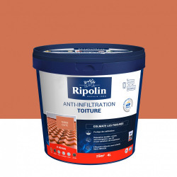 Revêtement d'étanchéité toiture, RIPOLIN Anti-infiltration terre cuite 4 L de marque RIPOLIN, référence: B6081400