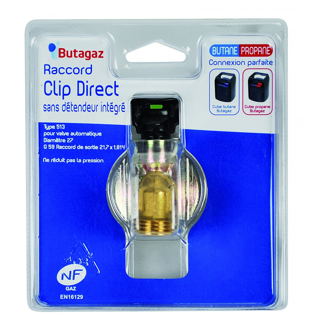 BUTAGAZ adaptateur gaz butane / propane pour cube et viseo