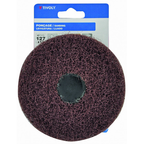 Roue mousse abrasive pour métal TIVOLY, Diam.127 mm - TIVOLY