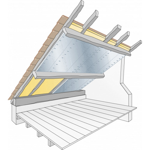 Rouleau isolant mince à bulle, ACTIS, 10 x 1.5 m, Ep.3.5 mm - ACTIS