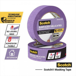 Ruban de masquage SCOTCH l.36 mm x L.41 m surfaces délicates - SCOTCH