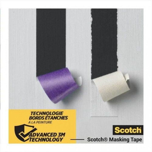 Ruban de masquage SCOTCH l.36 mm x L.41 m surfaces délicates - SCOTCH